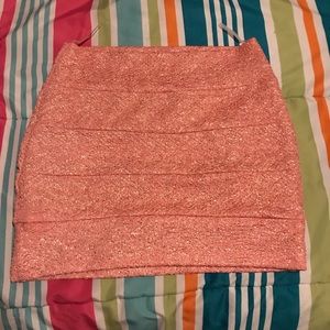 Pink and gold shimmer skirt